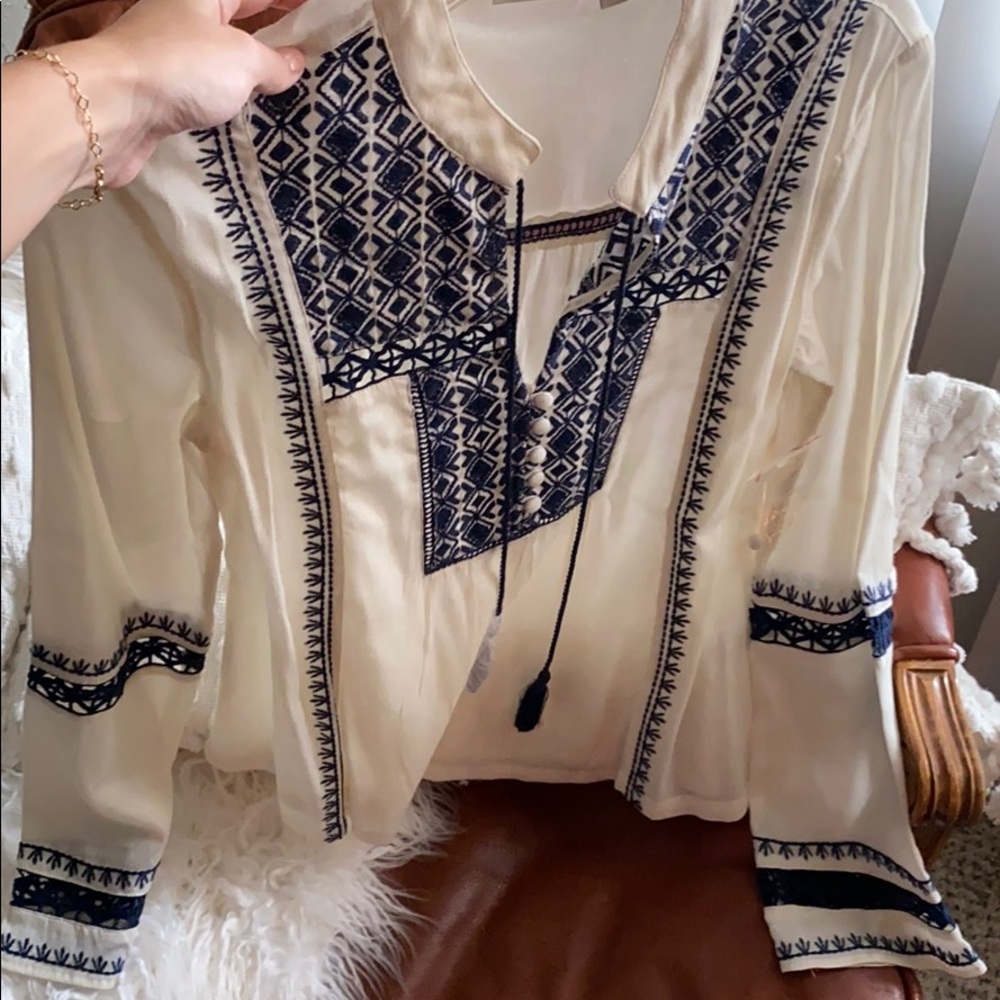 XXS bell sleeve blouse